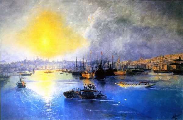 Айвазовский и Турция, картины Стамбул, картины Золотой Рог, живопись и Турция